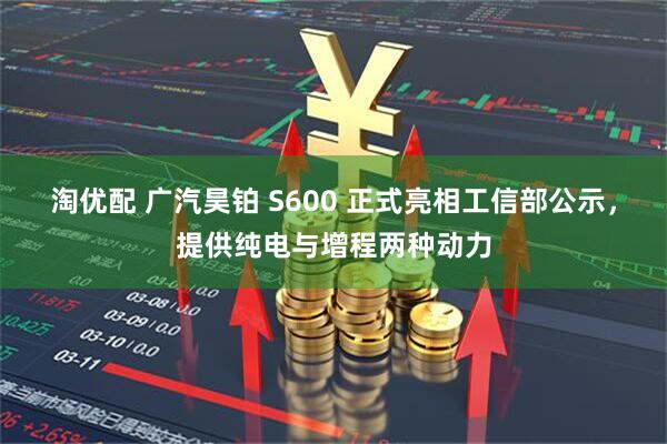 淘优配 广汽昊铂 S600 正式亮相工信部公示，提供纯电与增程两种动力